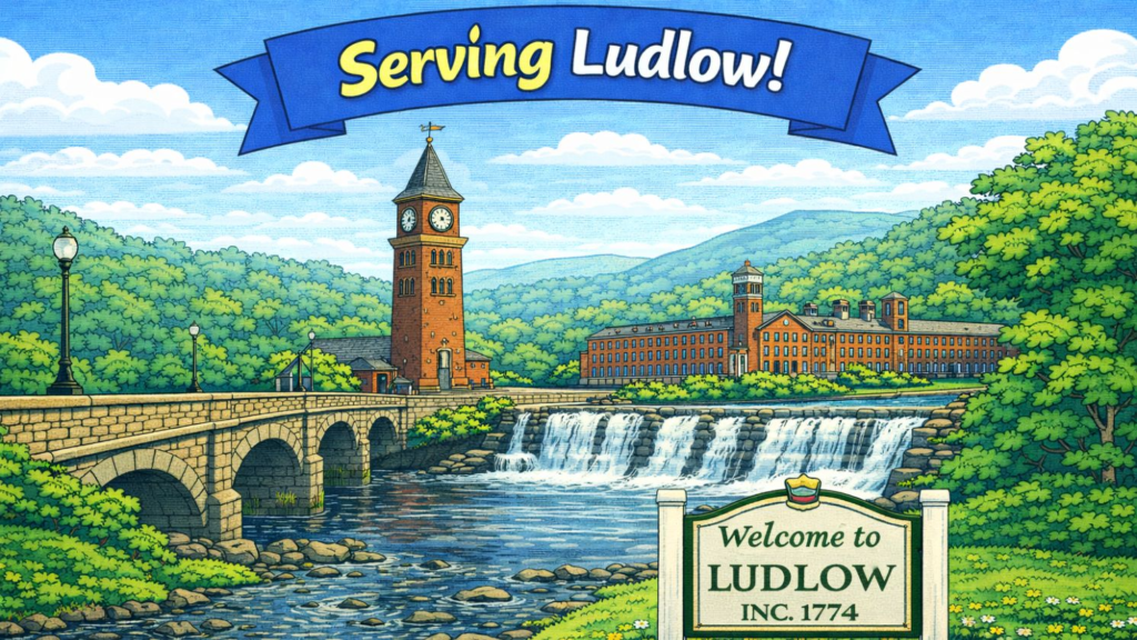 Serving Ludlow MA – Ludlow Clock Tower