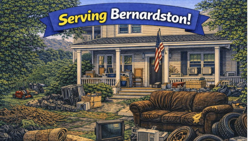 Serving Bernardston MA – cluttered residential home with junk items