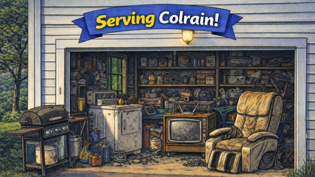Serving Colrain MA – Cluttered home garage cleanout